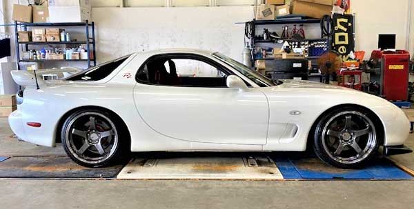 【車高調】RX-7×HKS:HIPER MAX SP装着後