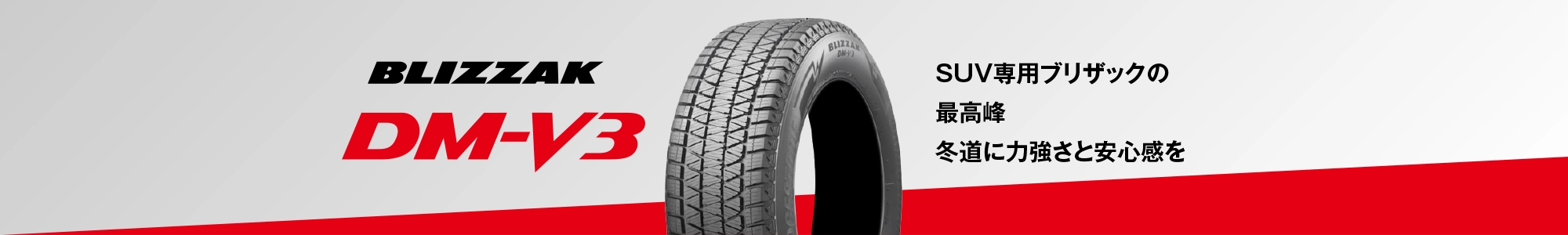SUV専用ブリザックの最高峰冬道に力強さと安心感を BLIZZAK DM-V3