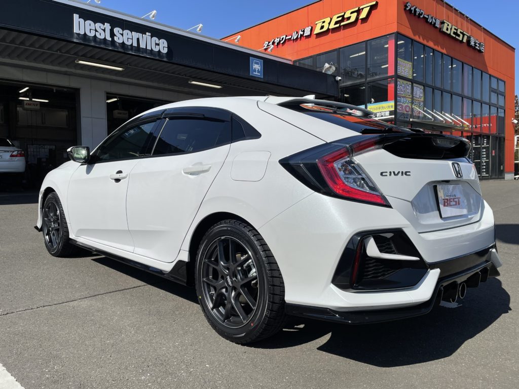 シビック FK7 スタッドレスセット取付 - タイヤワールド館ベスト 店舗Blog