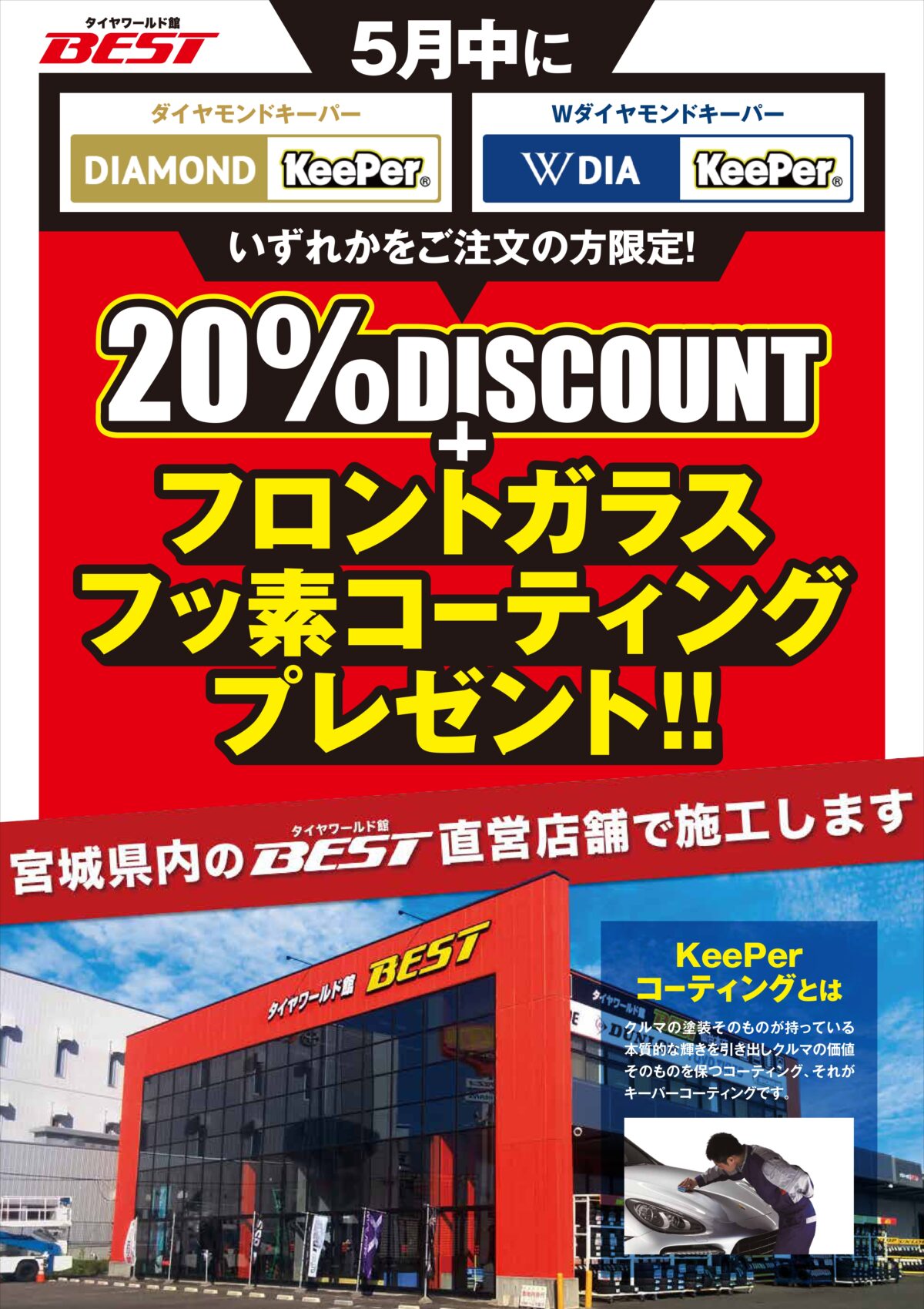 軽自動車】キーパーコーティングの種類と施工・メンテナンス料金  