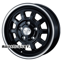 Weds(ウェッズ) VICENTE ヴィセンテ ブラックポリッシュライン 13インチ PCD100.0 4穴