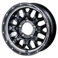 INTER MILANO(ベスト) MUD BAHN マッドバーン マットブラック/リムポリッシュ 16インチ PCD139.7 5穴