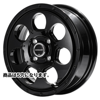 MID(マルカ) MID WHEELS セミグロスブラック 16インチ PCD114.3 5穴