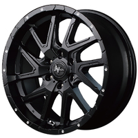 MID(マルカ) NITRO POWER ナイトロパワー セミグロスブラック/フランジピアスドリルド 17インチ PCD139.7 6穴