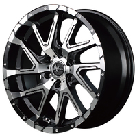 MID(マルカ) NITRO POWER ナイトロパワー セミグロスブラックポリッシュ/フランジピアスドリルド 17インチ PCD139.7 6穴