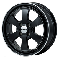 MID(マルカ) MID WHEELS セミグロスブラック/デュアルポリッシュ 14インチ PCD100.0 4穴