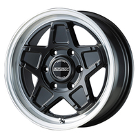 CRS ESSEX エセックス ENCS-16 1PC セミグロスブラックリムポリッシュ 16インチ PCD139.7 6穴