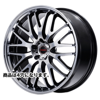 MID(マルカ) MID WHEELS ブラック/ミラーカット 15インチ PCD100.0 4穴