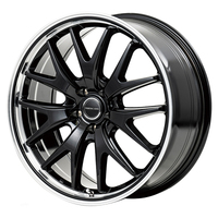 MID(マルカ) MID WHEELS グロスブラック/ラインポリッシュ 20インチ PCD114.3 5穴