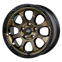 HOT STUFF(ホットスタッフ) MAD CROSS マッドクロス ブロンズクリア&リムブラック(BRC/BK) 17インチ PCD114.3 5穴