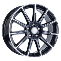 ABE SHOKAI(阿部商会) LA STRADA ラ ストラーダ TIRADO IOTA(ティラード イオタ)【トヨタ純正 球面ボルト対応】 ブラックポリッシュ 18インチ PCD114.3 5穴