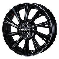 Weds(ウェッズ) LEONIS レオニス BK/SC(ブラック/SCマシニング) 15インチ PCD100.0 4穴