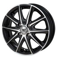 JAPAN三陽(ジャパン) MONZAJAPAN JP-STYLE モンツァジャパン ジェイピースタイル ブラックメタリック/ポリッシュ 13インチ PCD100.0 4穴