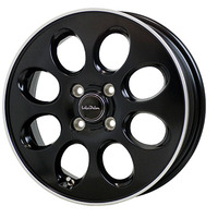 HOT STUFF(ホットスタッフ) LaLaPalm ララパーム セミグロスブラック&リムポリッシュ(GB/リムP) 14インチ PCD100.0 4穴