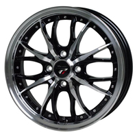 HOT STUFF(ホットスタッフ) Precious プレシャス メタリックブラック&ポリッシュ 15インチ PCD100.0 4穴