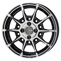 KYOHO(共豊) GALERNA ガレルナ REFINO(レフィーノ) ブラック×ポリッシュ 15インチ PCD100.0 4穴