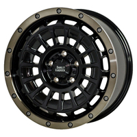 HOT STUFF(ホットスタッフ) BARKLEY HARDROCK バークレイ ハードロック ブラック&リムポリッシュ+ブロンズクリア 17インチ PCD114.3 5穴