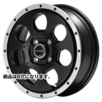 MID(マルカ) MID WHEELS セミグロスブラック/フランジDC 17インチ PCD139.7 6穴