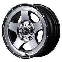 MID(マルカ) NITRO POWER ナイトロパワー セミグロススモーク/マシンドフェイス(SSM) 18インチ PCD139.7 6穴