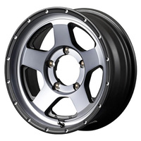 MID(マルカ) NITRO POWER ナイトロパワー セミグロススモーク/マシンドフェイス(SSM) 16インチ PCD139.7 5穴