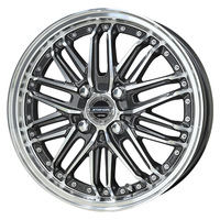 KYOHO(共豊) AME STEINER AME シュタイナー ディープガンメタリック×ポリッシュ 15インチ PCD100.0 4穴