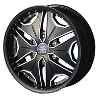 AKUT(アクト) ZERObreak ゼロブレイク ブラックポリッシュ/ブラックリム 17インチ PCD139.7 6穴