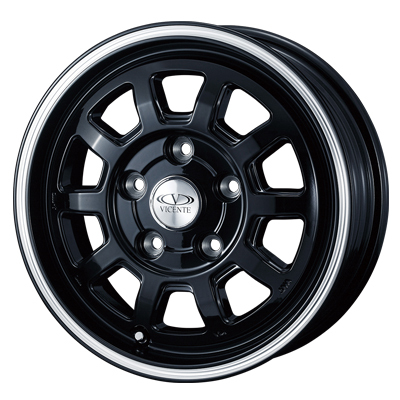 Weds(ウェッズ) VICENTE ヴィセンテ ブラックポリッシュライン 14インチ PCD114.3 5穴
