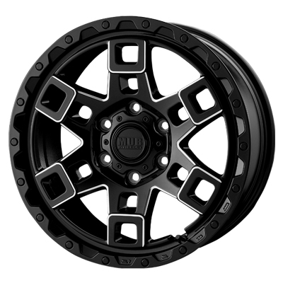 INTER MILANO(ベスト) MUD BAHN マッドバーン グロスブラック/マシニング 18インチ PCD139.7 6穴