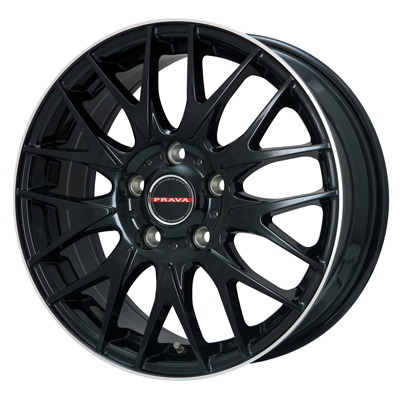 BIG WAY(ビッグウェイ) Leyseen レイシーン グロスブラックリムポリッシュ 16インチ PCD114.3 5穴