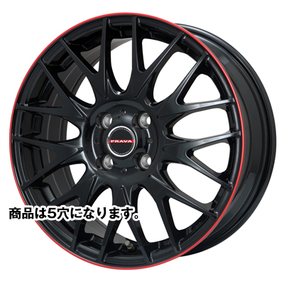 BIG WAY(ビッグウェイ) Leyseen レイシーン グロスブラック/リムレッド 16インチ PCD114.3 5穴