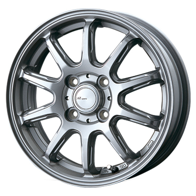 INTER MILANO(ベスト) AZ SPORTS エーゼットスポーツ ダークシルバー 12インチ PCD100.0 4穴