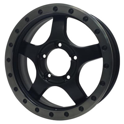 OFF BEAT(オフビート) Bounty Collection バウンティコレクション マットブラック&スモークグレーリム 16インチ PCD139.7 5穴