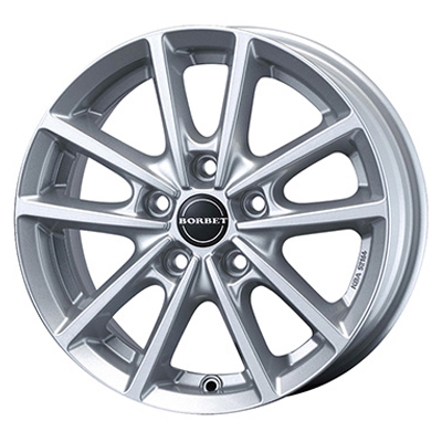 TAS BORBET ボルベット シルバー 15インチ PCD100.0 5穴