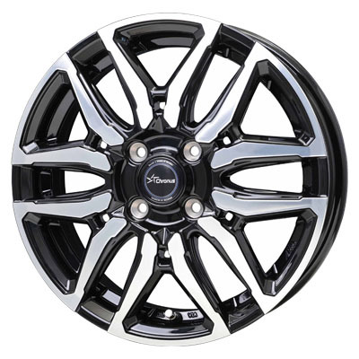 HOT STUFF(ホットスタッフ) Chronus クロノス ブラックポリッシュ 15インチ PCD100.0 4穴