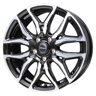 HOT STUFF(ホットスタッフ) Chronus クロノス ブラックポリッシュ 17インチ PCD100.0 5穴