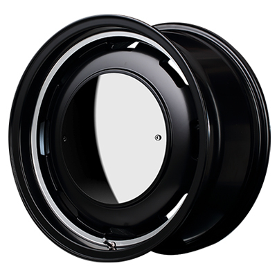 MID(マルカ) MID WHEELS セミグロスブラックリムヴァーレイポリッシュ 16インチ PCD139.7 5穴