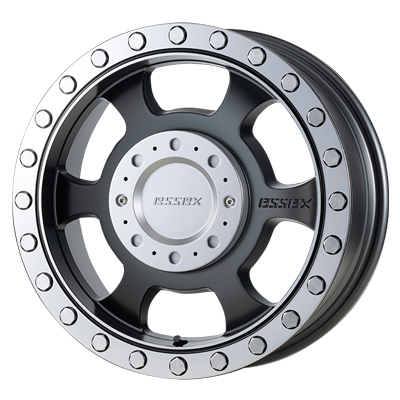 CRS ESSEX エセックス マットブラックリムポリッシュ 16インチ PCD139.7 6穴