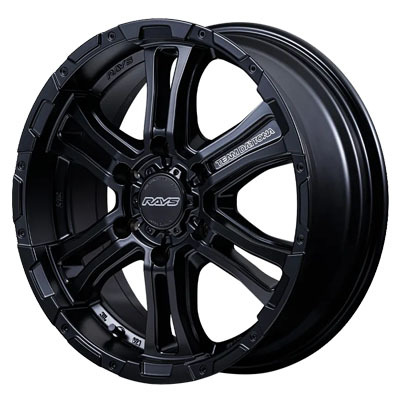 RAYS(レイズ) TEAM DAYTONA チームデイトナ セミグロスブラック(BOJ) 16インチ PCD139.7 6穴