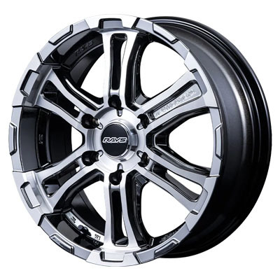 RAYS(レイズ) TEAM DAYTONA チームデイトナ DC/サイドレイズブラックメタルコート(SAJ) 17インチ PCD139.7 6穴