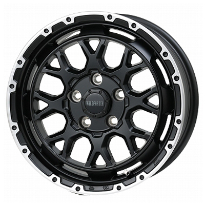 TreasureOne(トレジャーワン) WILD PORTER ワイルドポーター マットブラック/リムポリッシュ 16インチ PCD114.3 5穴