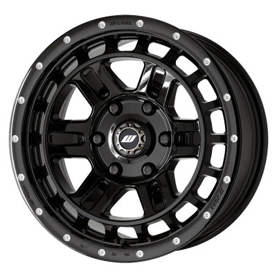 WORK(ワーク) CRAG クラッグ ブラックピアスマシニング(BLKPM) 17インチ PCD139.7 6穴