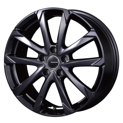 KIT JAPAN(コーセイ) QRASIZ クレイシズ グロッシーブラック 15インチ PCD114.3 5穴