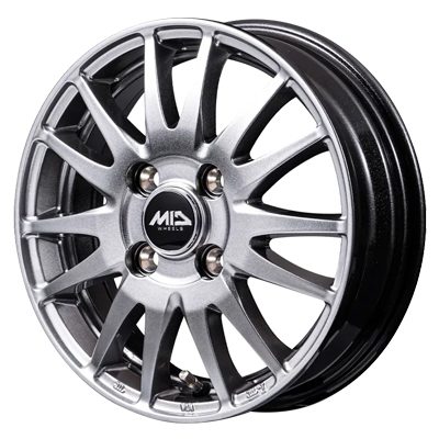 MID(マルカ) MID WHEELS メタリックグレー 14インチ PCD100.0 4穴