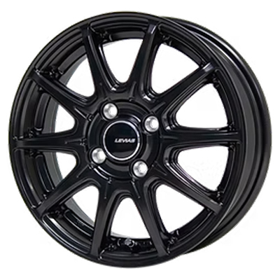 KIT JAPAN(コーセイ) LEVIAS レヴィアス サテンブラック 14インチ PCD100.0 4穴