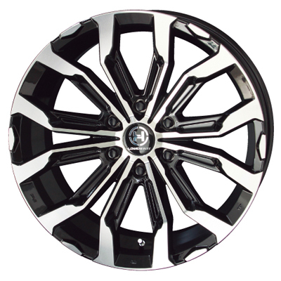 KYOHO(共豊) LOWENHART レーベンハート グロスブラック×ポリッシュ 20インチ PCD139.7 6穴