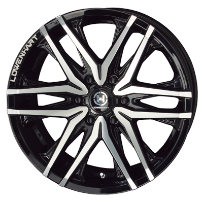 KYOHO(共豊) LOWENHART レーベンハート グロスブラック×ポリッシュ 20インチ PCD139.7 6穴