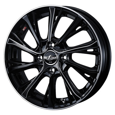 Weds(ウェッズ) LEONIS レオニス BK/SC(ブラック/SCマシニング) 15インチ PCD100.0 4穴