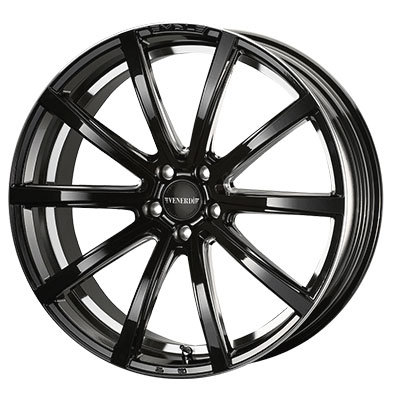 COSMIC(コスミック) VENERDI ヴェネルディ ピアノブラックサイドマシニングアンダーカット 22インチ PCD114.3 5穴