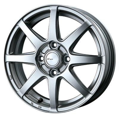 INTER MILANO(ベスト) AZ SPORTS エーゼットスポーツ クロームシルバー 14インチ PCD100.0 4穴