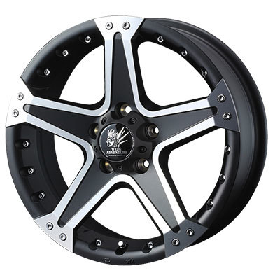 Weds(ウェッズ) WEDS ADVENTURE ウェッズアドベンチャー マットブラックポリッシュ 17インチ PCD114.3 5穴